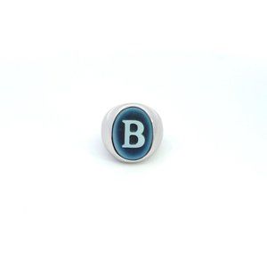 Letter B Ring 18K